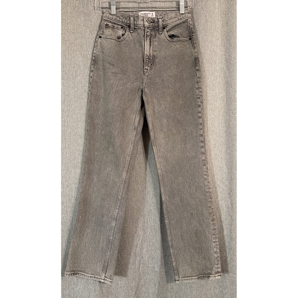 Abercrombie & Fitch Jeans  90's Ultra High Rise Straight  Women's Size 25/0 Gray